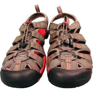Keen Brown Red Waterproof Closed Toe Sandals